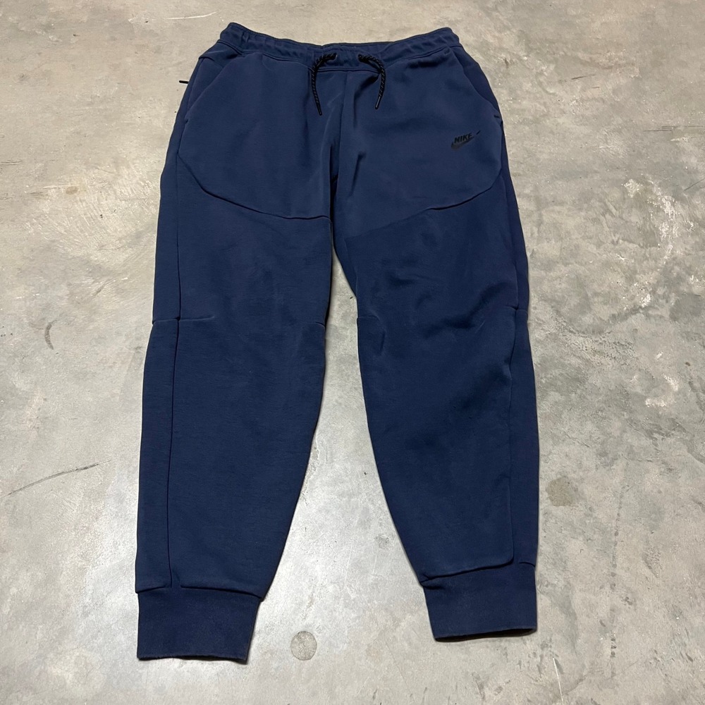 Nike Sportswear Tech Fleece Joggers Mens Medium Midnight Navy Blue CU4495-410